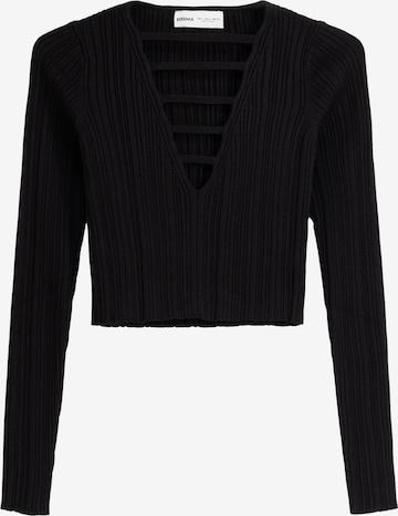 Bershka Shirt in Schwarz: predná strana