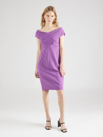 Lauren Ralph Lauren Cocktail Dress in Purple: front