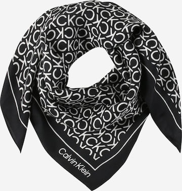 Foulard Calvin Klein en noir : devant