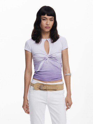Desigual Тениска в лилав: отпред