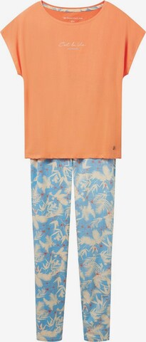 TOM TAILOR Pajama in Blue: front
