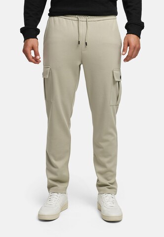 INDICODE JEANS Regular Cargobroek 'Nezzo' in Grijs: voorkant