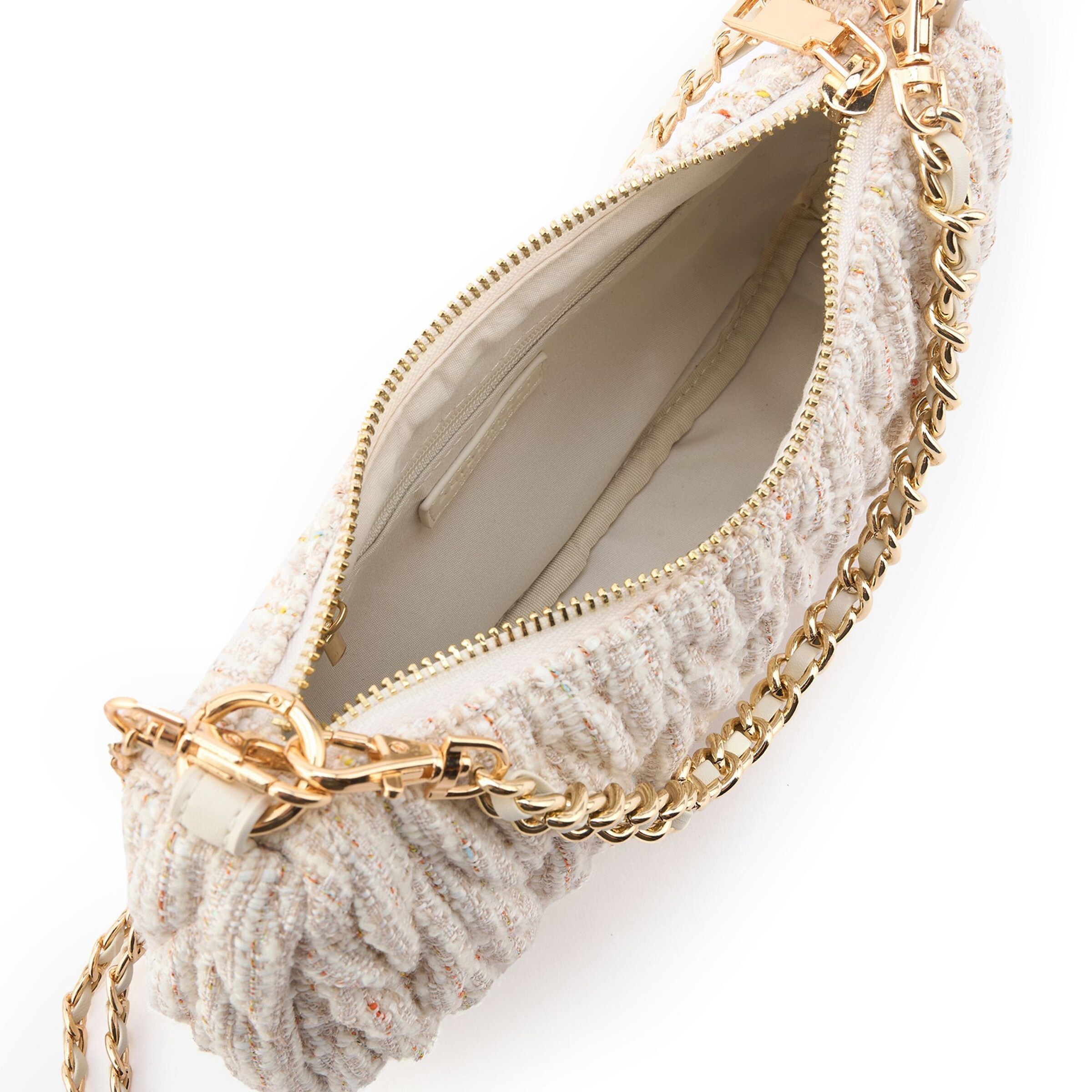 Borsa a spalla 'Floro' di Seidenfelt in beige