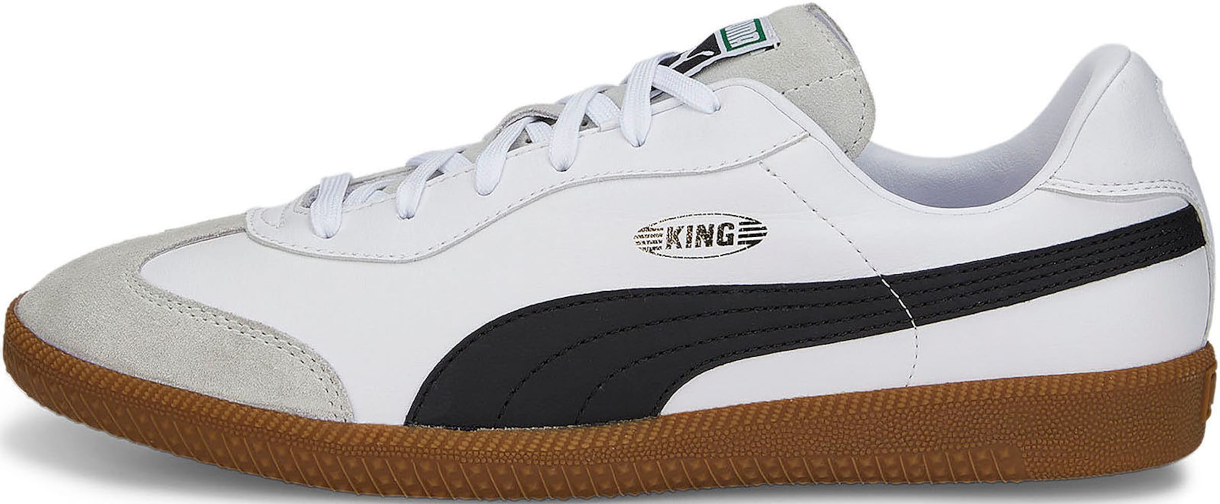 Chaussure de foot 'King 21' PUMA en blanc : devant