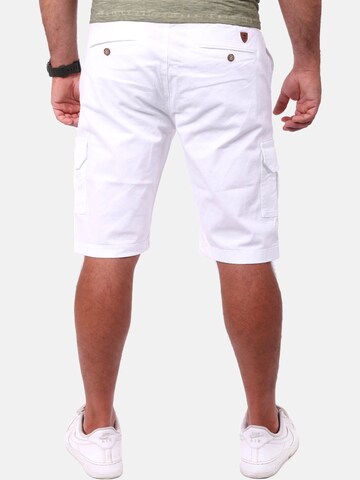 Reslad Regular Cargohose 'Shorts kurze Cargo-Shorts' in Weiß