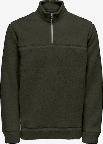 Only & Sons Sweatshirt 'REMY' in Green: front