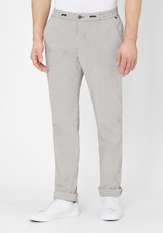 REDPOINT Regular Chino Pants in Grey: front