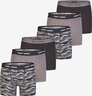 Happy Shorts Boxershorts in Grijs: voorkant