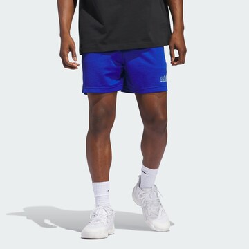 ADIDAS PERFORMANCE Loosefit Sportbroek 'Select' in Blauw: voorkant