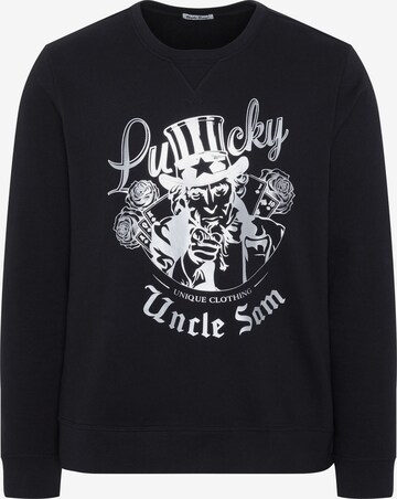 UNCLE SAM Sweatshirt in Black: front