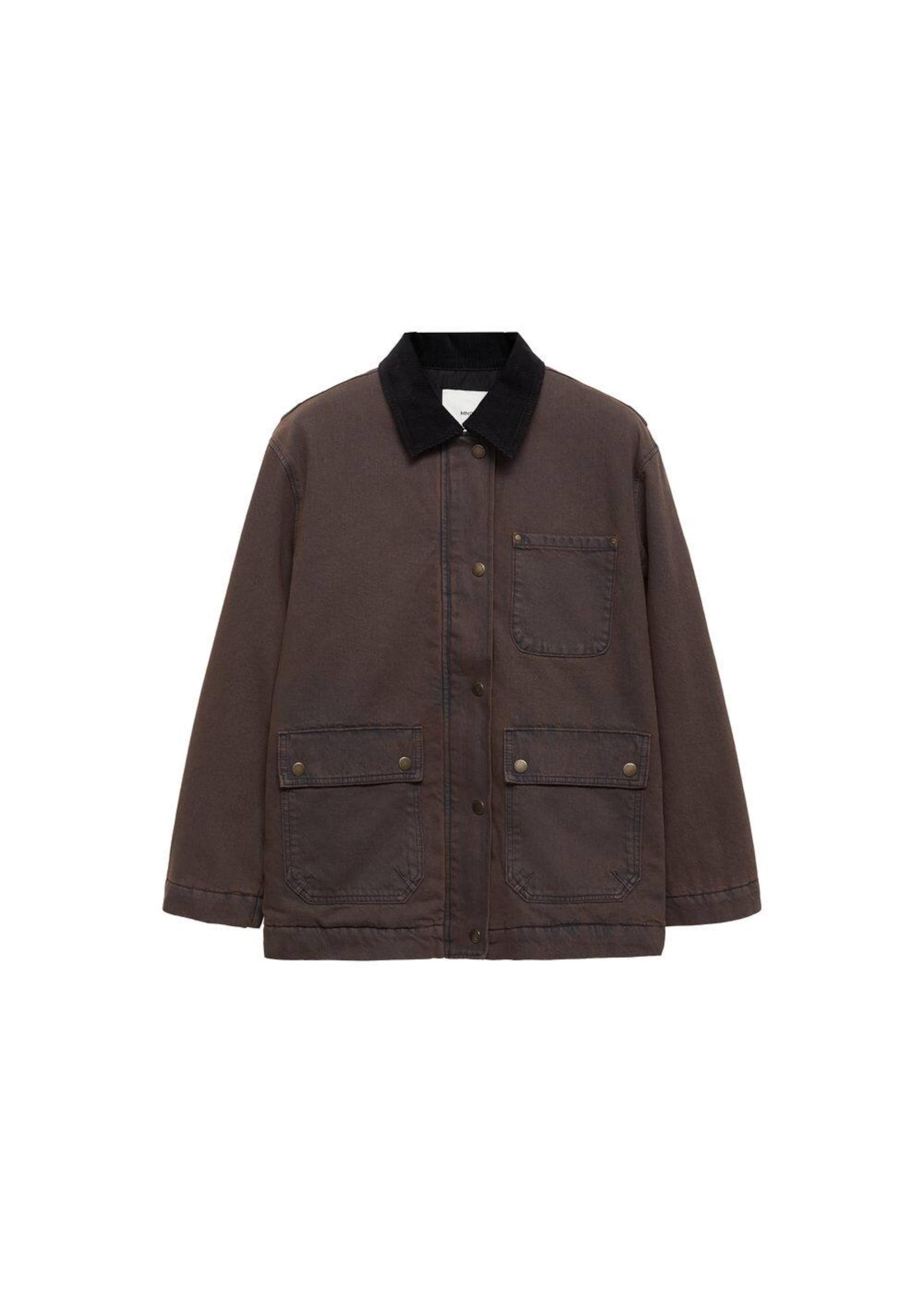 MANGO Välikausitakki 'Gianna' värissä viininpunainen / musta, Tuotenäkymä