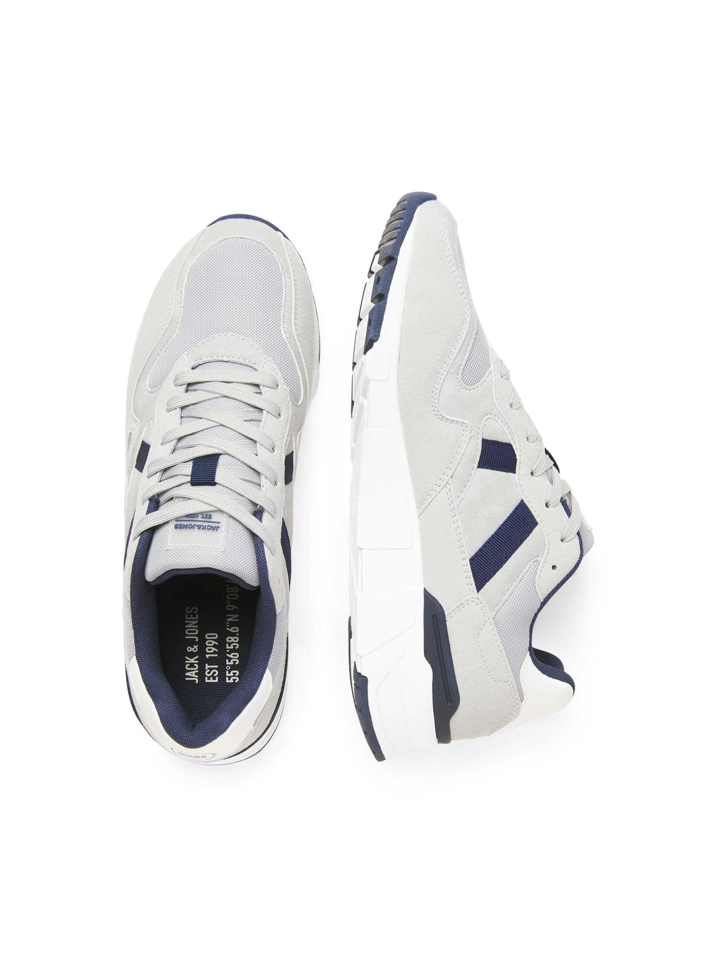 JACK & JONES Athletic lace-up shoe 'Orion' in Grey