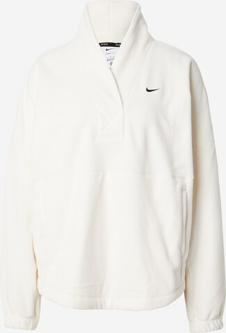 NIKE Spordipullover 'ONE', värv valge: eest vaates