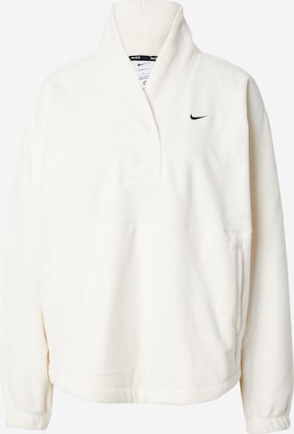 NIKE Athletic Sweater 'ONE' in White: front