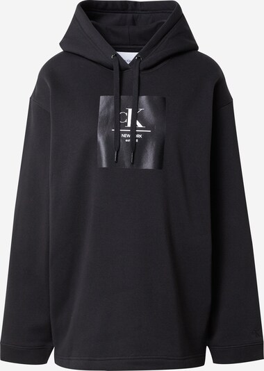 Calvin Klein Jeans Sweatshirt i svart / hvit, Produktvisning