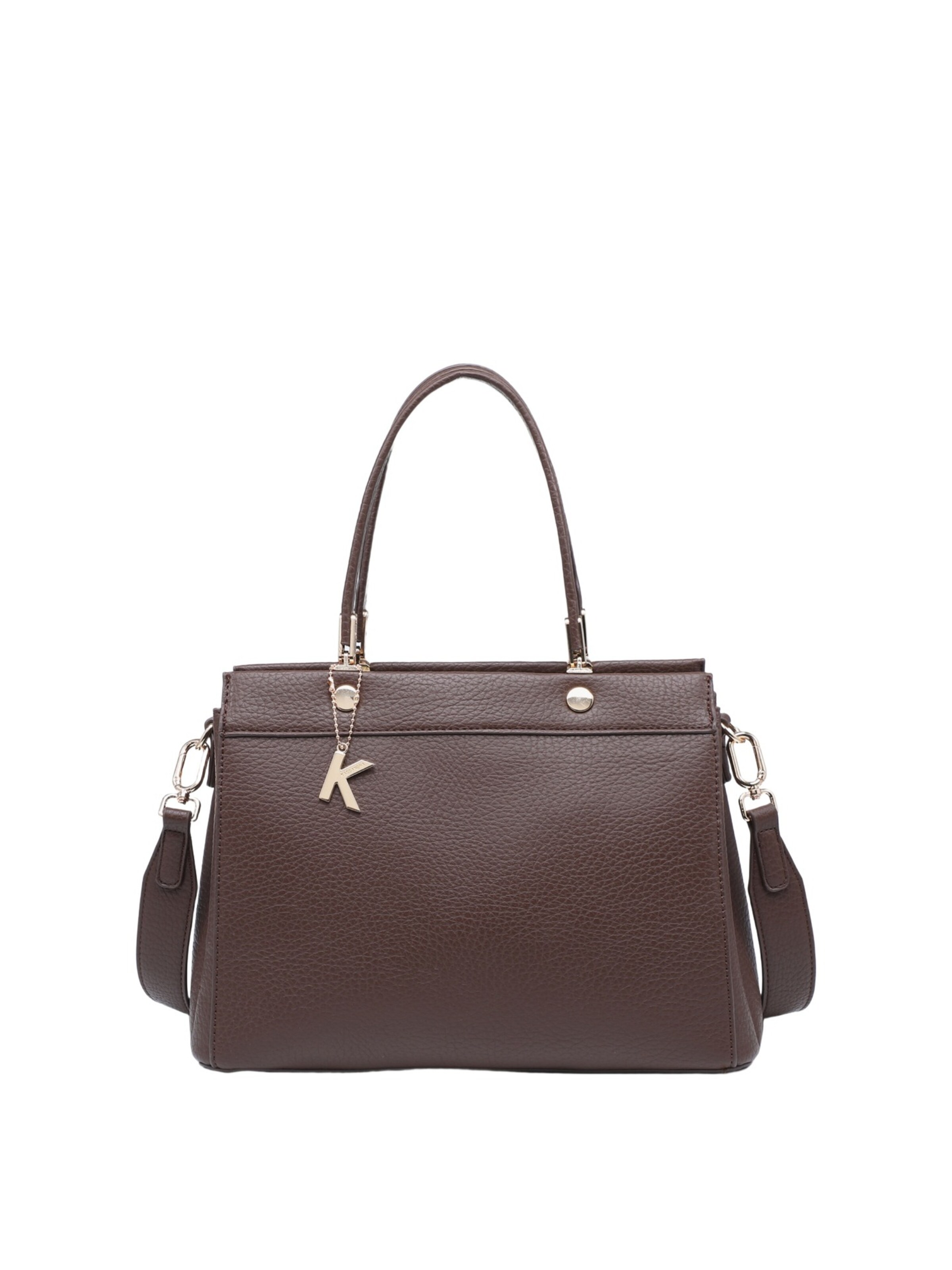 Borsa a mano 'Borsa a mano donna Kassandra Quilara - Poliestere chiusura zip' di Kassandra in marrone: frontale