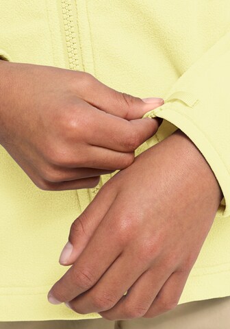 JACK WOLFSKIN Fleece Jacket in Yellow