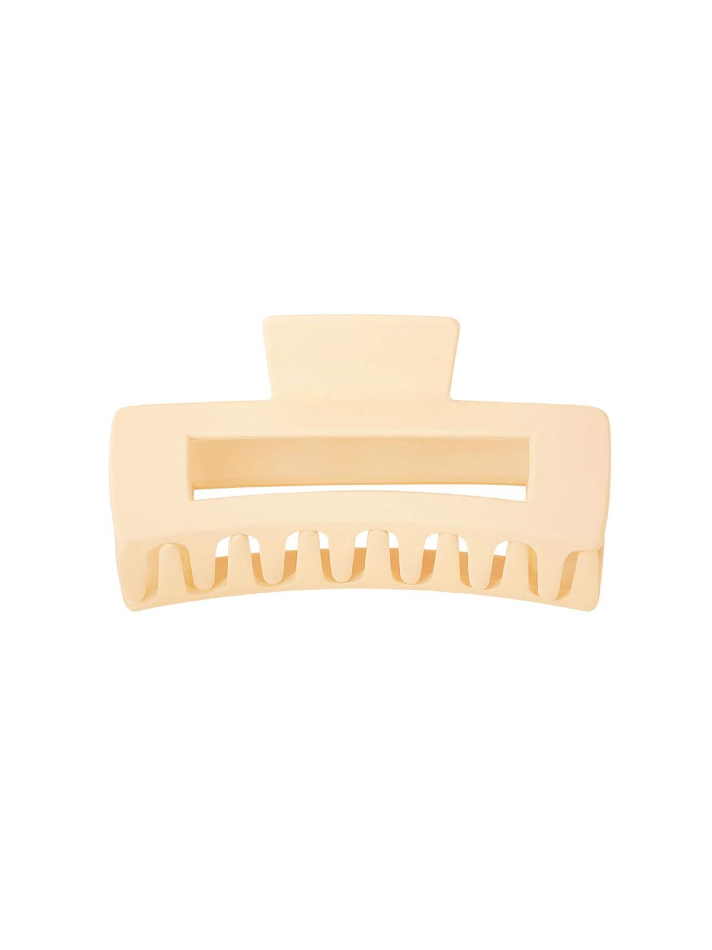 Good to Blue Haarschmuck 'Große rechteckige Haarklammer'‌‌‌‌‌ in Beige: Vorderseite