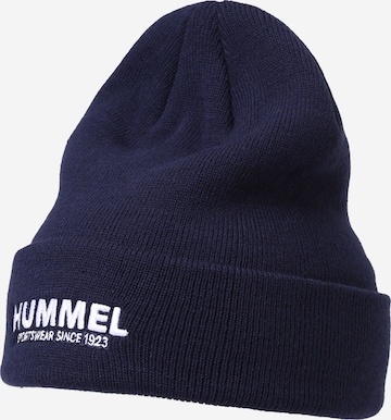 Hummel - Gorro deportivo 'LEGACY CORE' en azul: frente