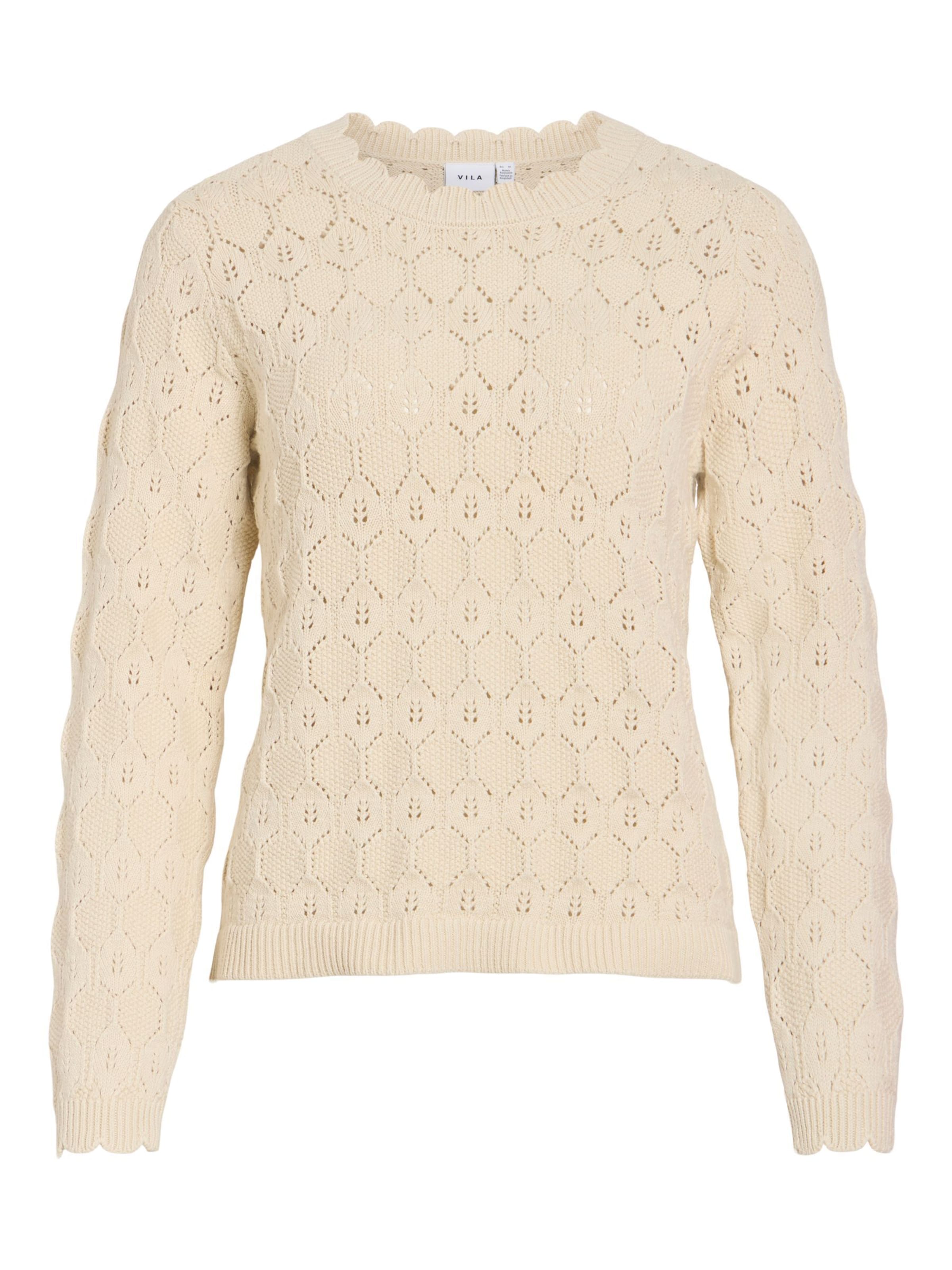 VILA Pullover 'VILowen' i beige: forside