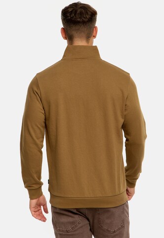 INDICODE JEANS Sweatshirt 'Brandt' in Brown