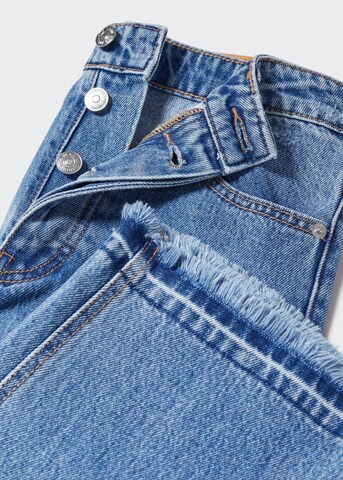 MANGO TEEN Wide Leg Jeans 'Straight' i blå