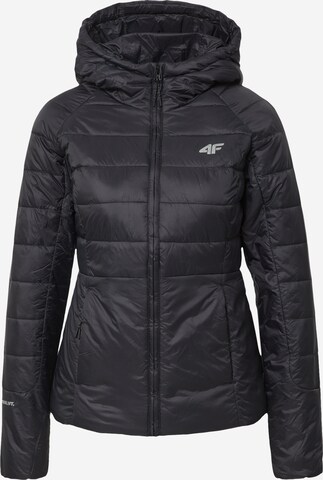 Veste outdoor 4F en noir : devant