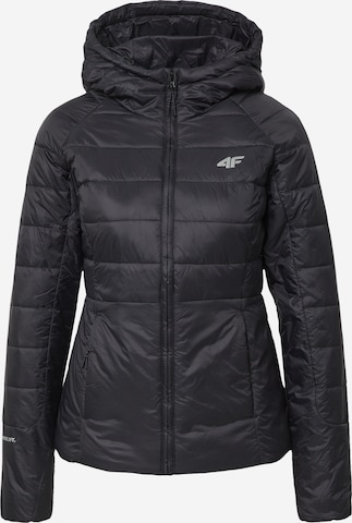 4F Outdoorjacke in Schwarz: predná strana