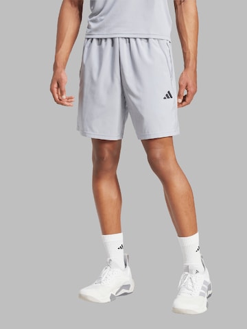 ADIDAS PERFORMANCE Normalny krój Spodnie sportowe 'Train Essentials' w kolorze szary: przód
