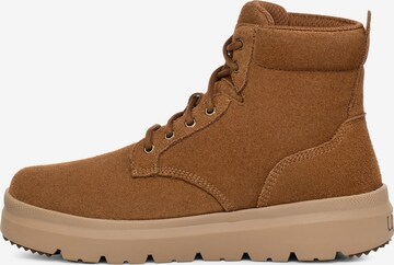 UGG Lace-Up Boots in Brown: front