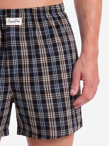 Sugar Pine Boxer ' Mix Karos ' in Blau