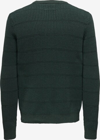 Only & Sons Sweter 'MARSHALL' w kolorze zielony