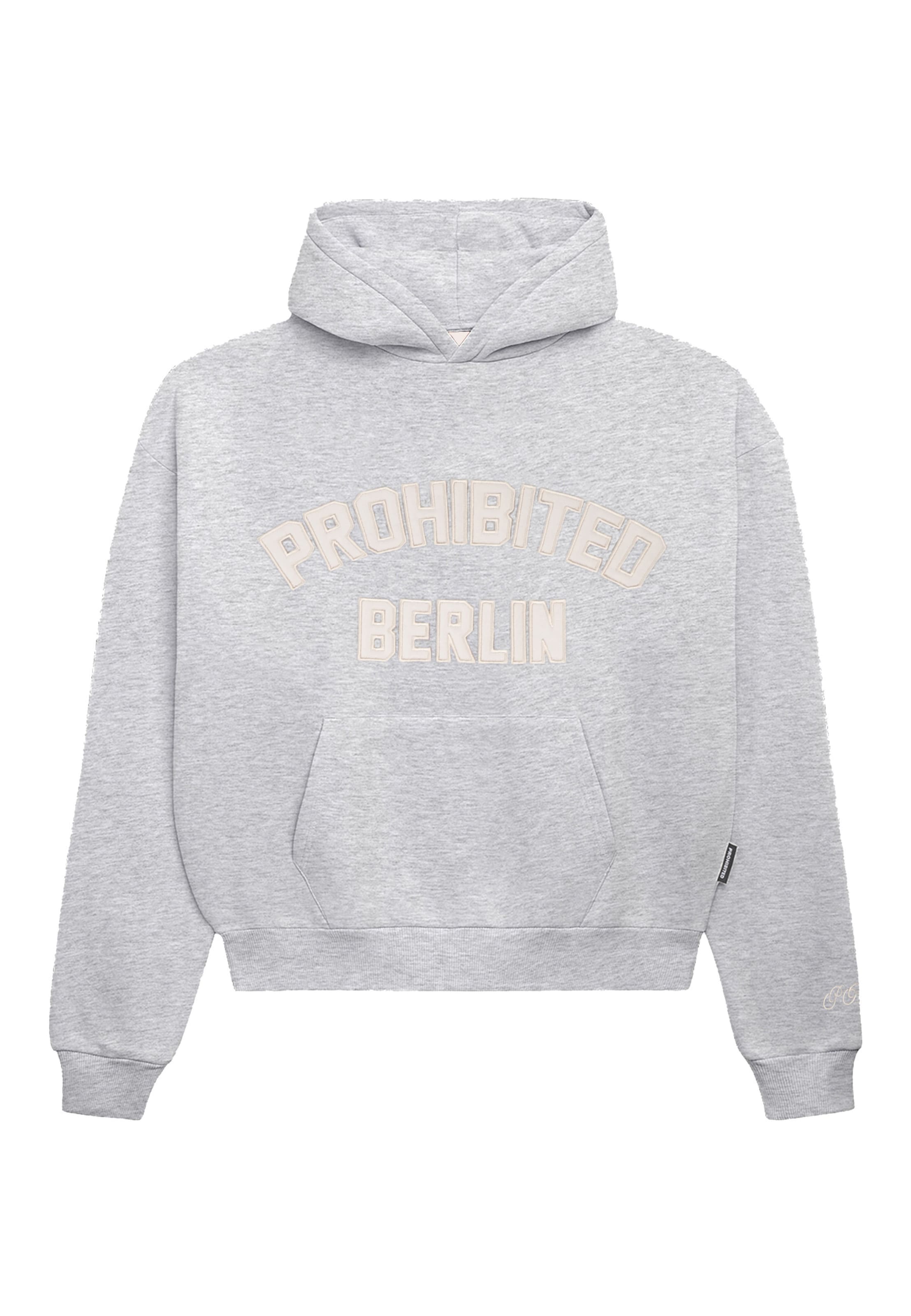 Sweat-shirt 'Berlin' Prohibited en gris : devant
