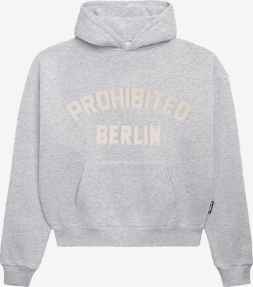 Sweat-shirt 'Berlin' Prohibited en gris : devant