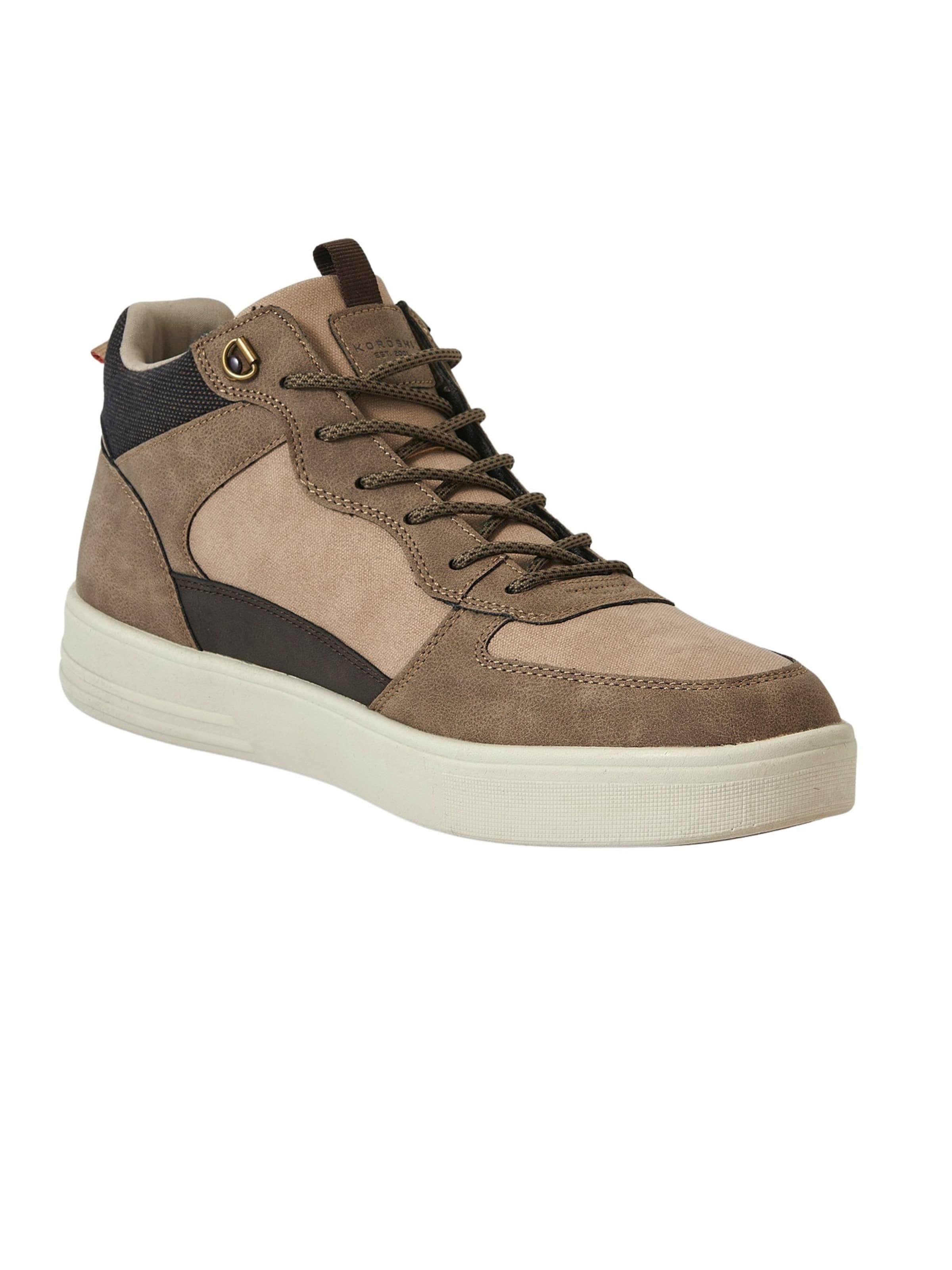KOROSHI Високи маратонки в кафяво