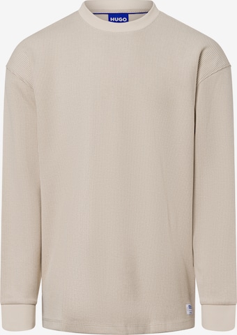 HUGO Sweatshirt ' Nuwolo ' in Beige: front
