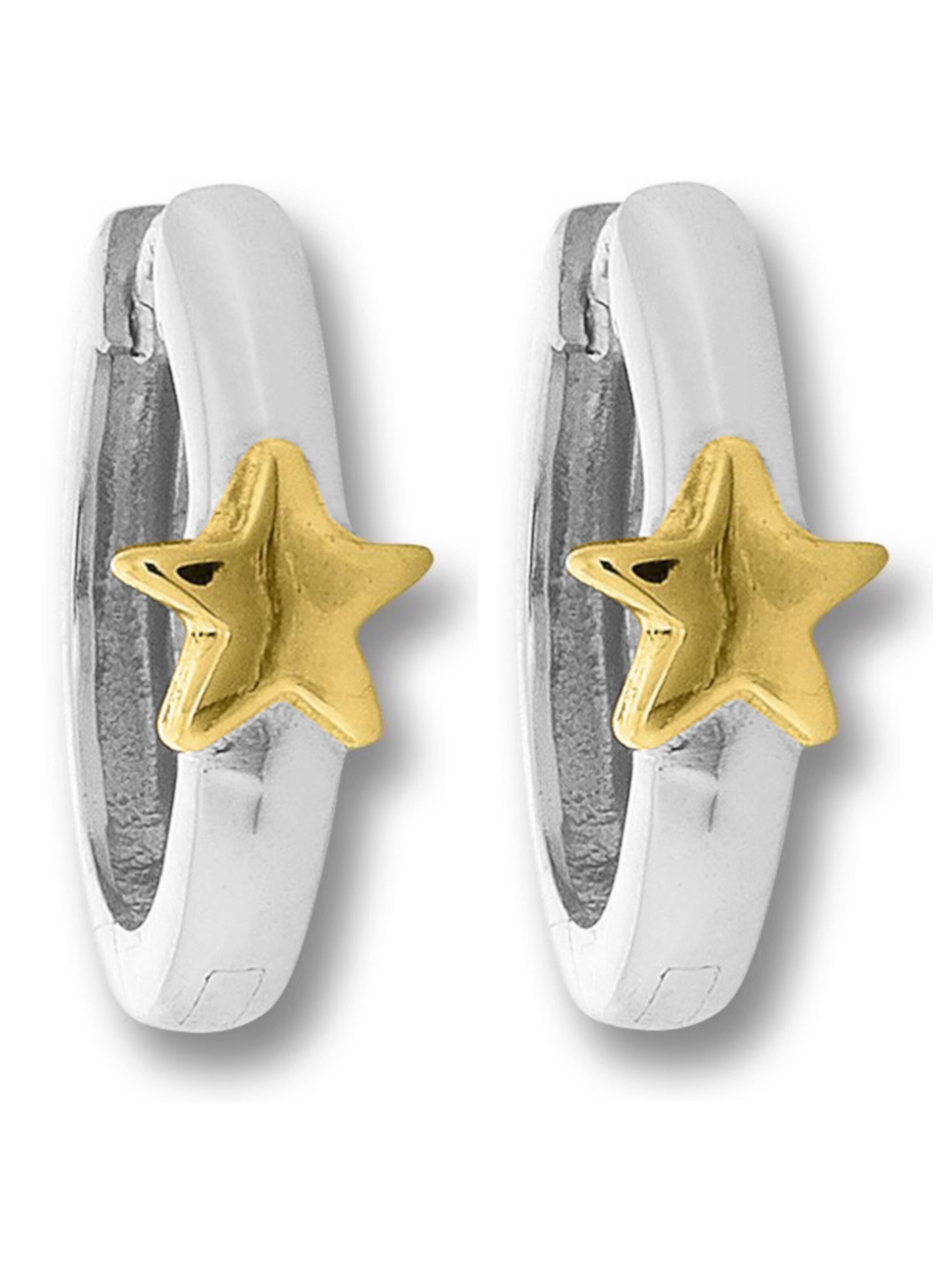 ONE ELEMENT Ohrringe 'Stern' in Silber: Vorderseite