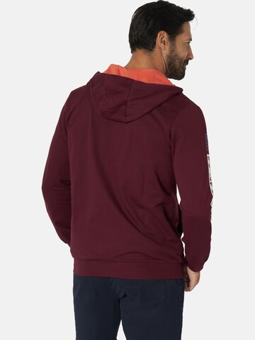 Jan Vanderstorm Sweatjacke 'Roderich' in Rot