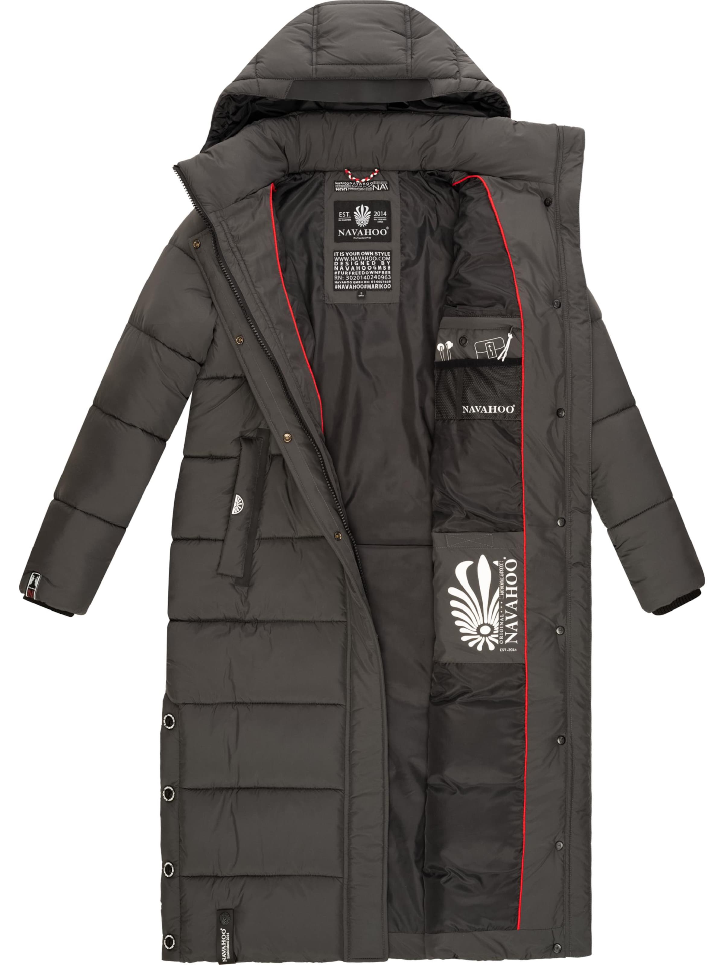 NAVAHOO Зимнее пальто 'Isalie' в Серый