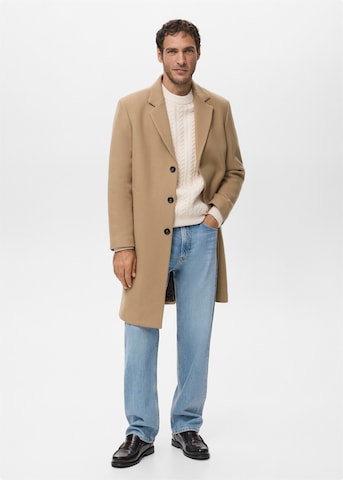 MANGO MAN Between-Seasons Coat 'Baldo' in Brown