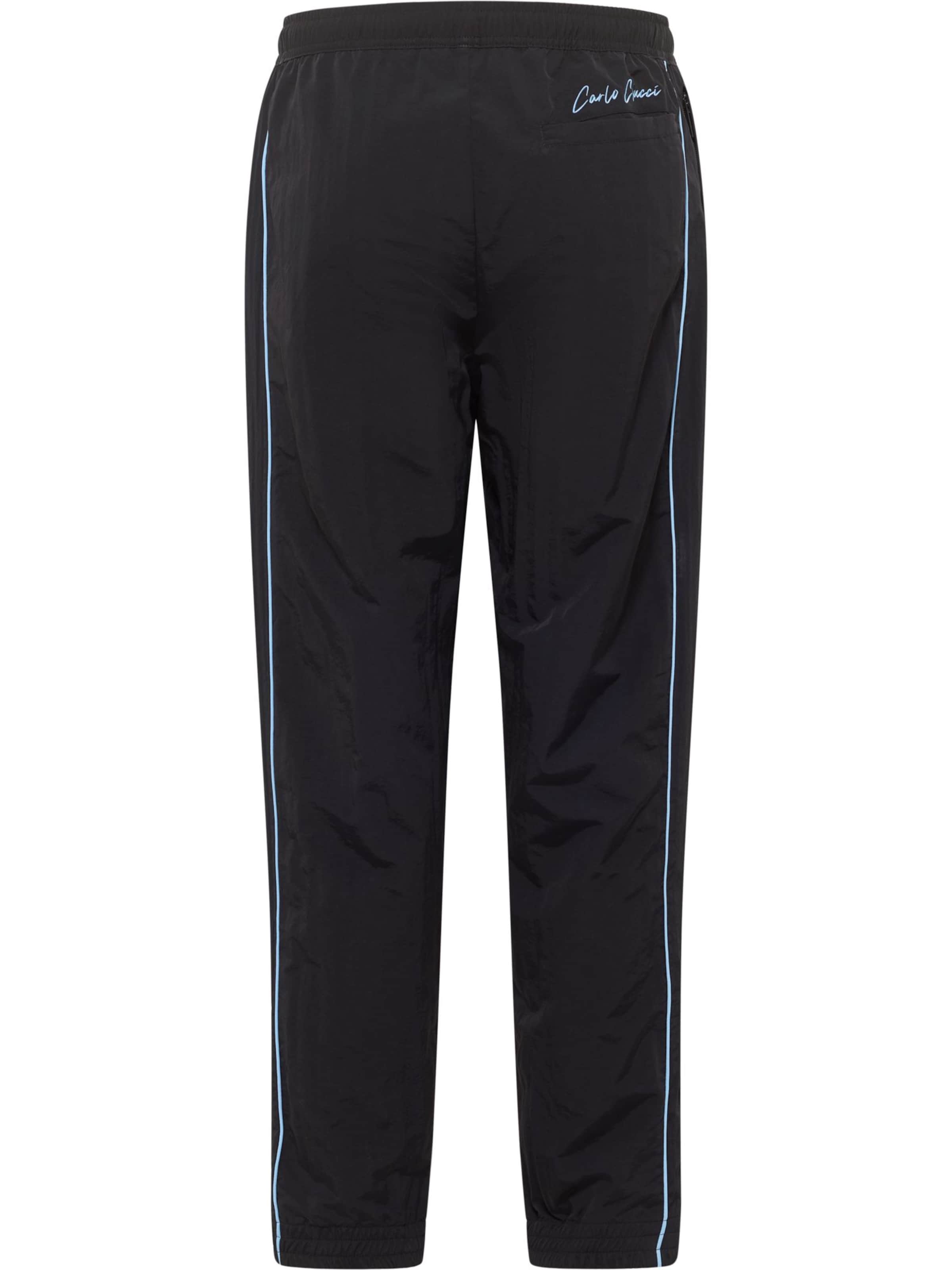 Regular Pantalon 'Flader' Carlo Colucci en noir
