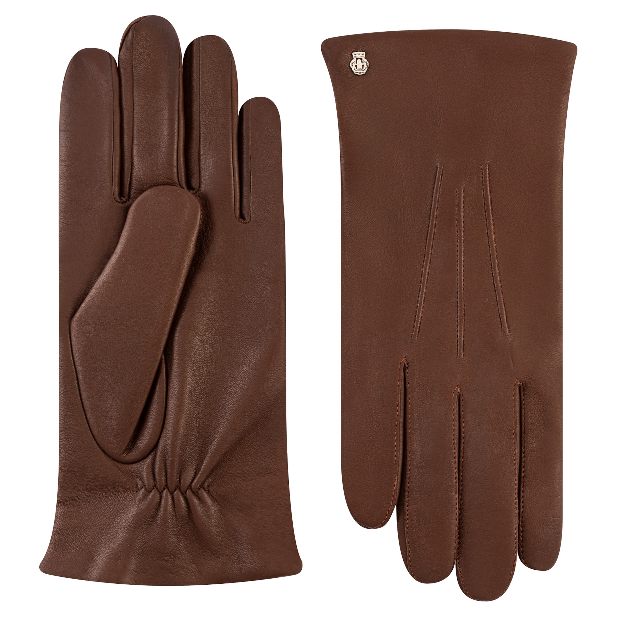 Roeckl Vingerhandschoenen ' DOVER ' in Bruin: voorkant