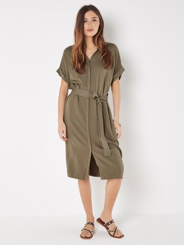 Robe-chemise Apricot en vert : devant