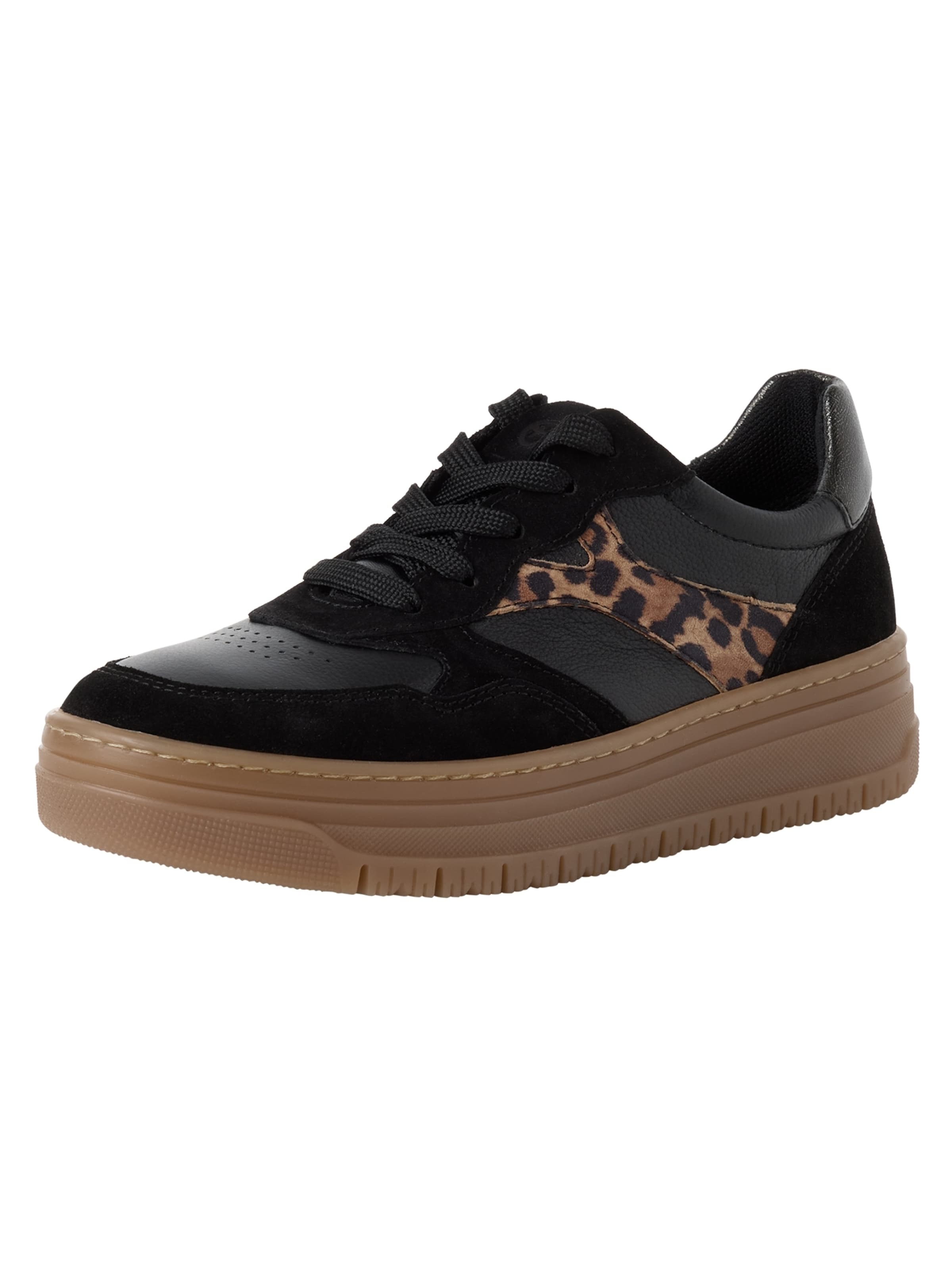 Baskets basses Tamaris en noir : devant