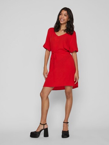 VILA Sukienka w kolorze czerwony