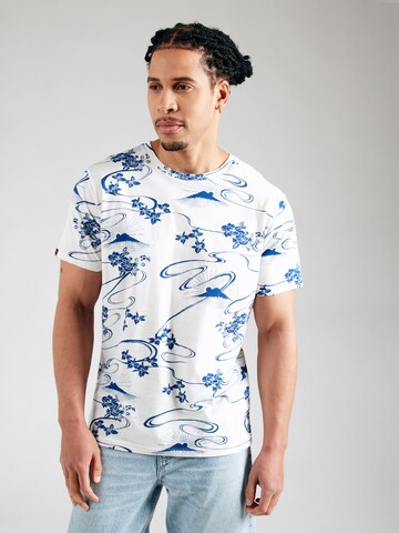 Superdry Shirt 'Classic Ess' in White: front