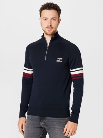 Pull-over TOMMY HILFIGER en bleu : devant