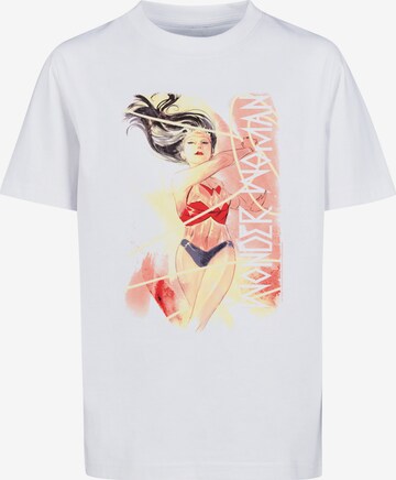 T-Shirt 'DC Comics Wonder Woman Watercolour Lasso' F4NT4STIC en blanc : devant