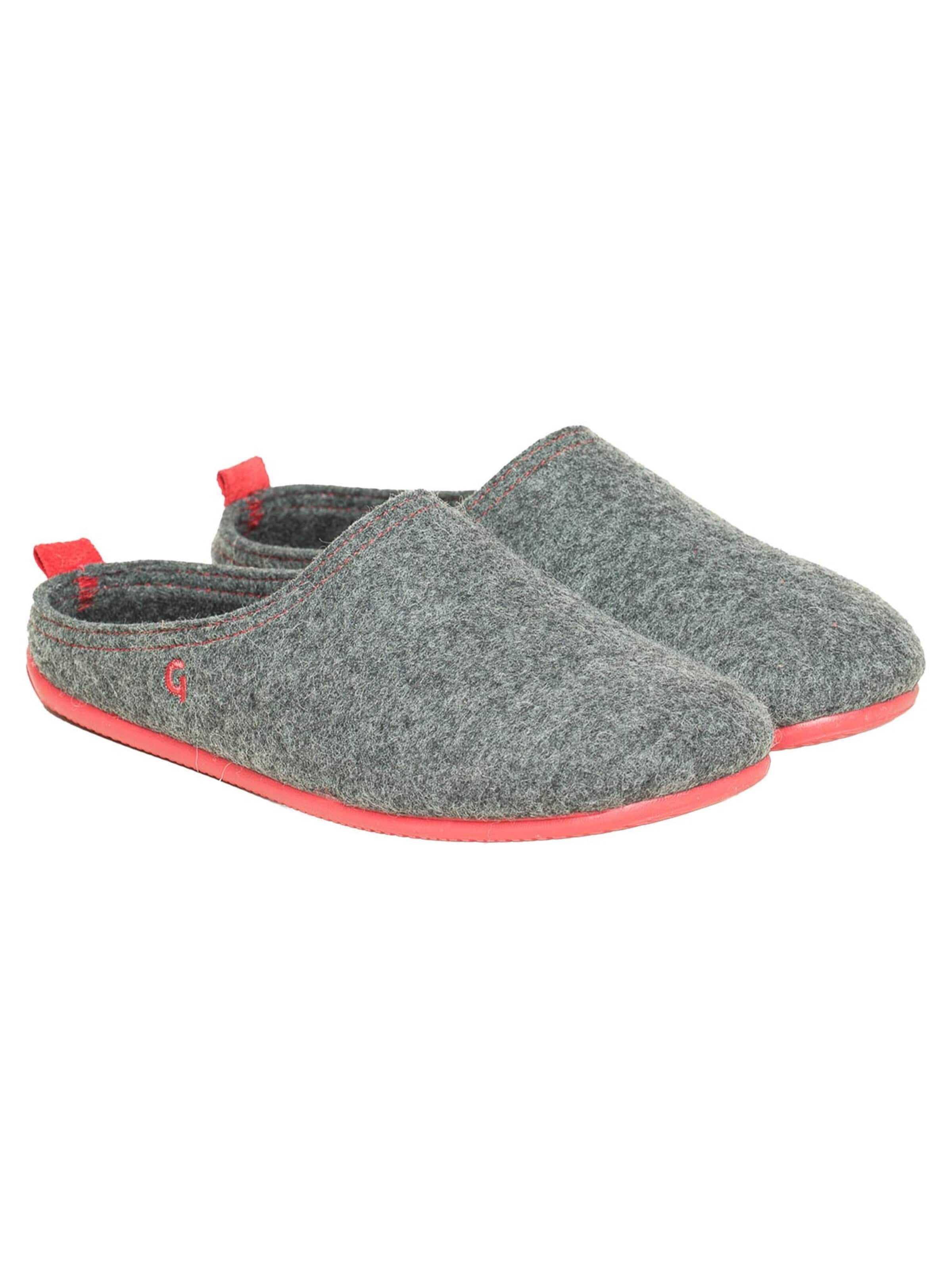 Gottstein Muiltjes 'Wool Slide-In' in Grijs: voorkant
