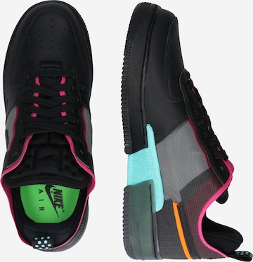 melns Nike Sportswear Zemie brīvā laika apavi 'AIR FORCE 1 REACT 1.5'